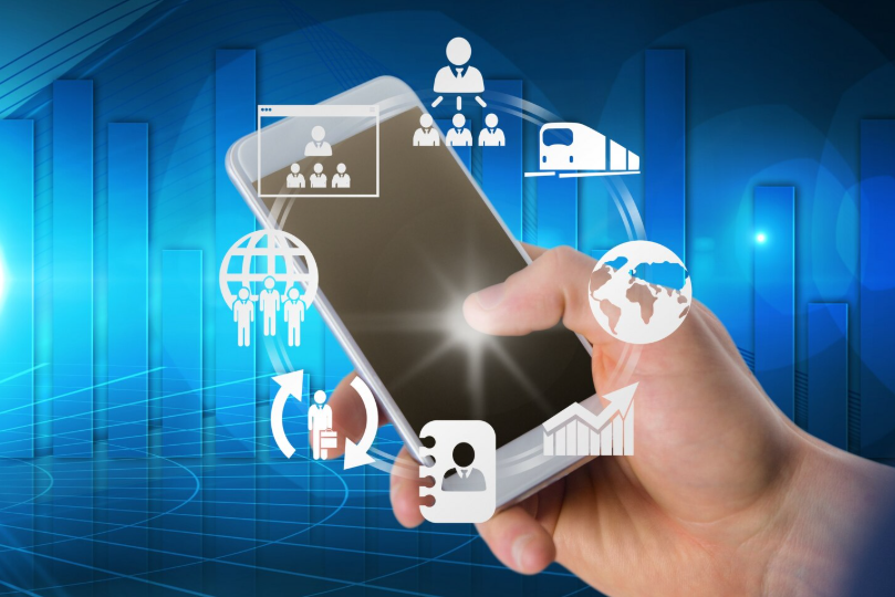 Mobile App Development Services in Pondicherry shown on smartphone interface